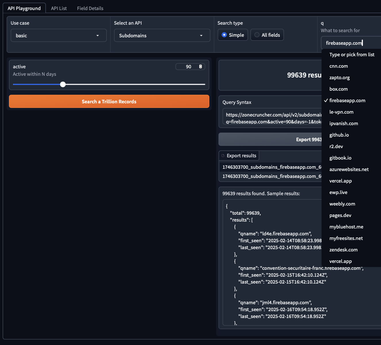 API Playground
